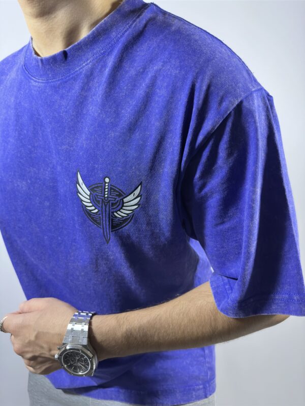 BLUE ACIDWASH T-SHIRT