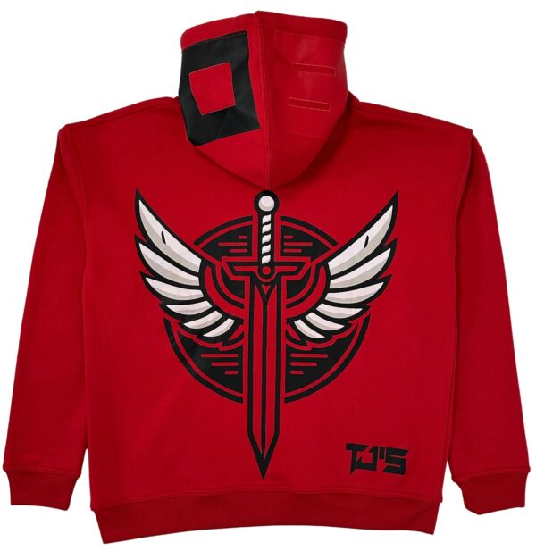 RED HOODIE - Dropshoulder, Oversize - Image 2