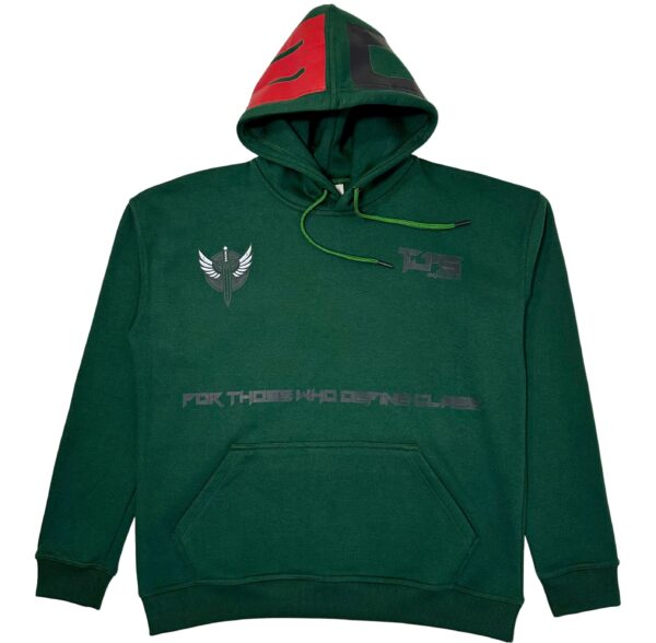DARK GREEN HOODIE - Image 2