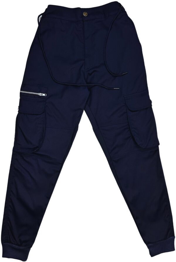 PREMIUM NAVY BLUE CARGO PANTS - Relaxed Fit - Image 7