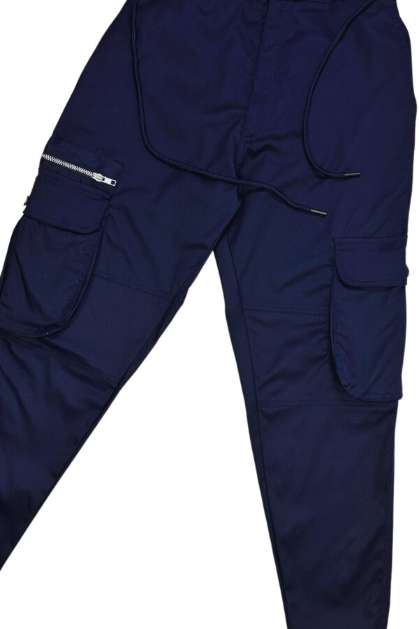 PREMIUM NAVY BLUE CARGO PANTS - Relaxed Fit - Image 6