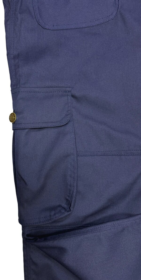 PREMIUM NAVY BLUE CARGO PANTS - Relaxed Fit - Image 2