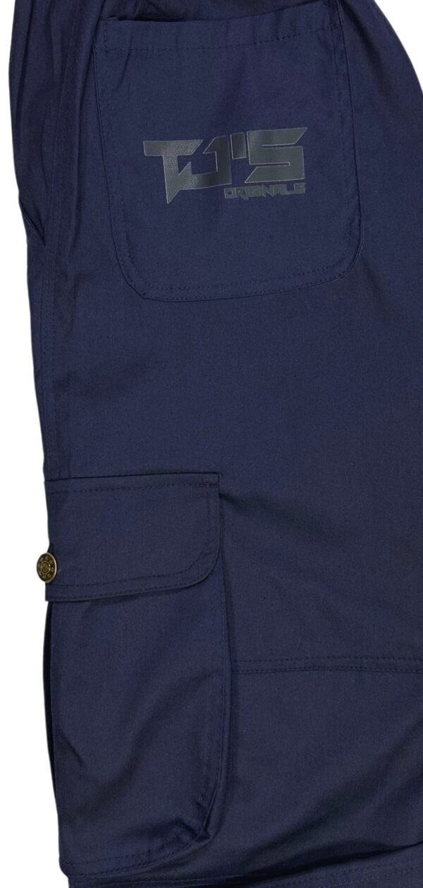 PREMIUM NAVY BLUE CARGO PANTS - Relaxed Fit - Image 5