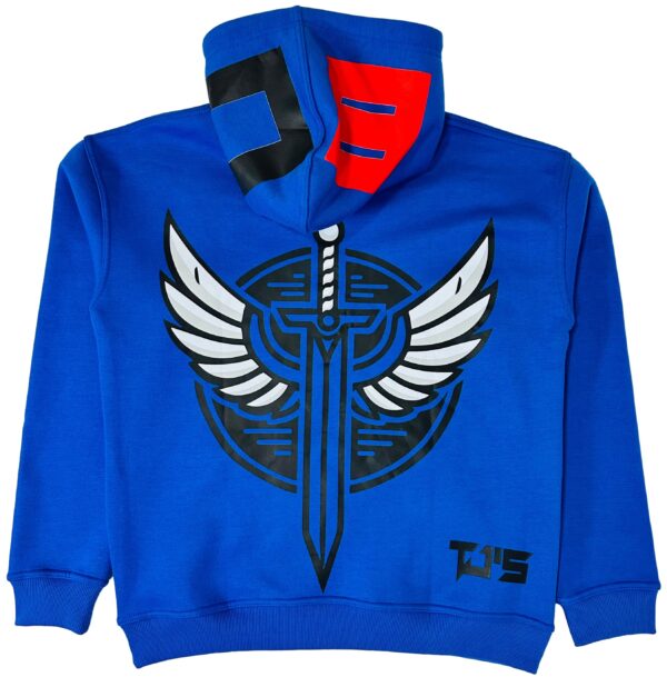 ROYAL BLUE HOODIE - Dropshoulder, Oversize - Image 2