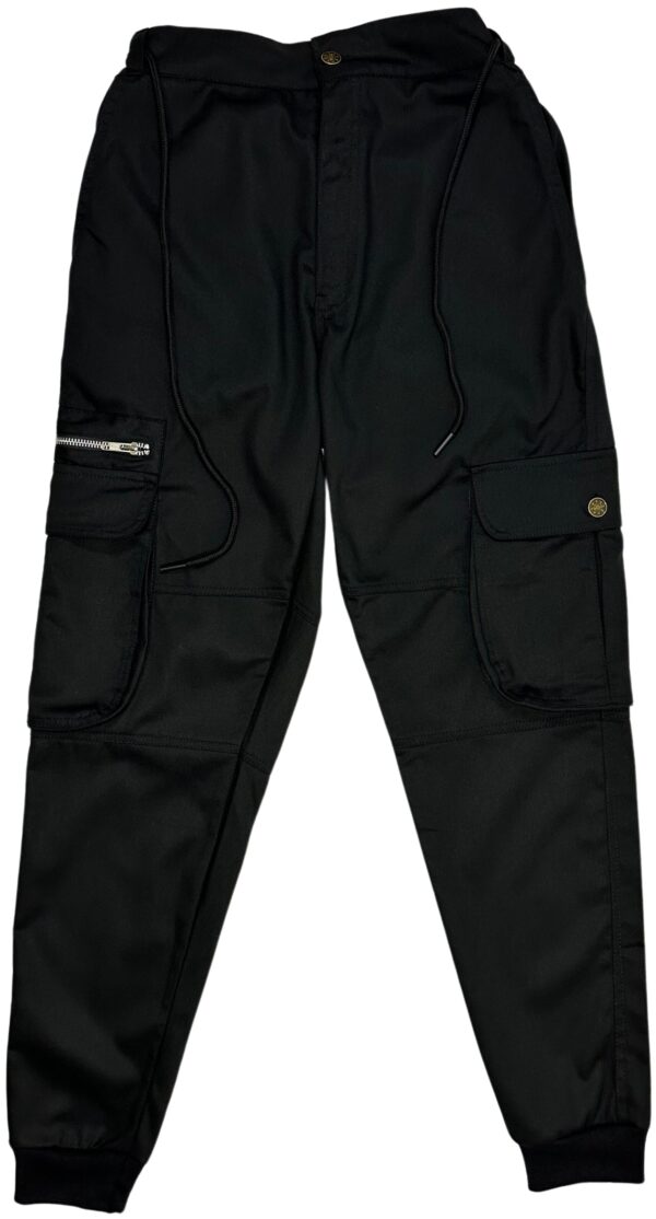 PREMIUM BLACK CARGO PANTS - Relaxed Fit - Image 6