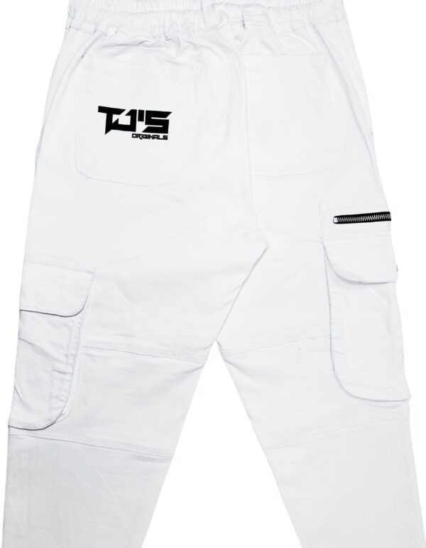 PREMIUM WHITE CARGO PANTS - Relaxed Fit - Image 6