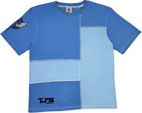 LIGHT BLUE PANEL T-SHIRT - Relax Fit