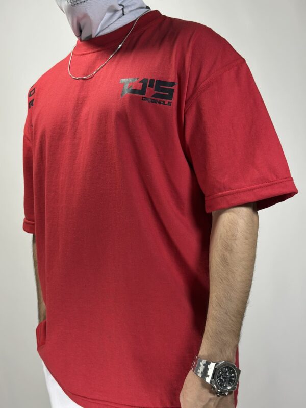 RED T-SHIRT - Dropshoulder, Oversize - Image 9