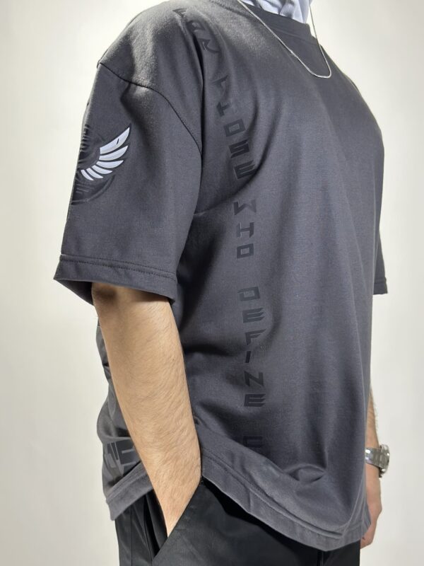 DARK GREY T-SHIRT - Dropshoulder, Oversize - Image 6