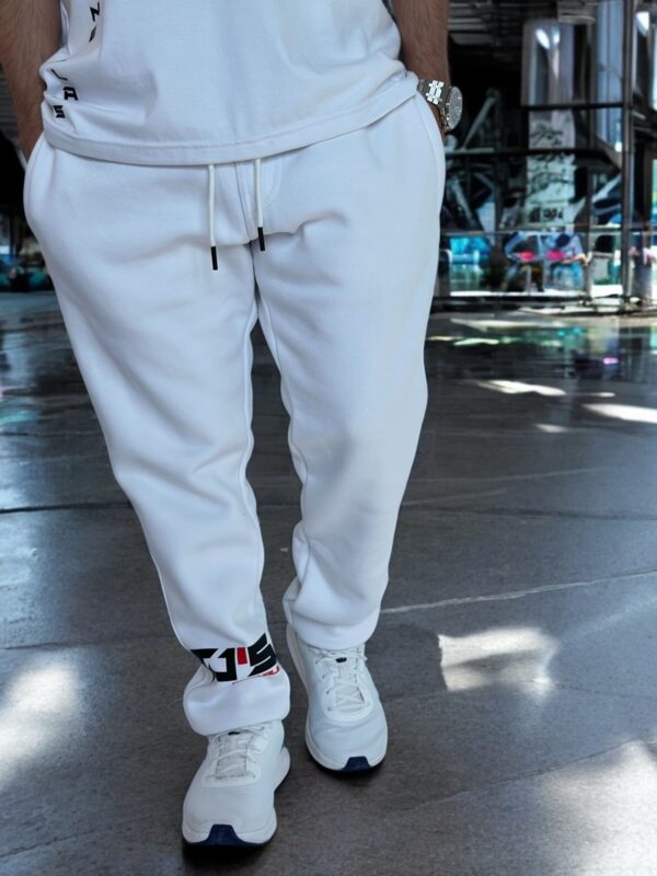 EXCLUSIVE WHITE JOGGER PANTS - Comfort Fit - Image 3