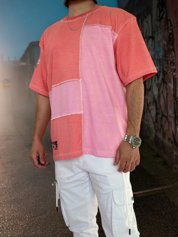 PINK PANEL T-SHIRT - Relax Fit - Image 4