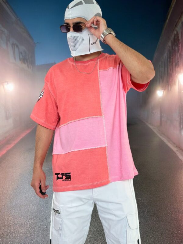 PINK PANEL T-SHIRT - Relax Fit - Image 7