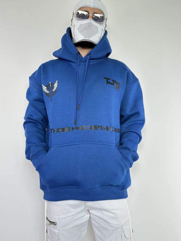 ROYAL BLUE HOODIE - Dropshoulder, Oversize - Image 3