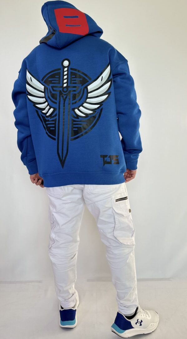 ROYAL BLUE HOODIE - Dropshoulder, Oversize - Image 4