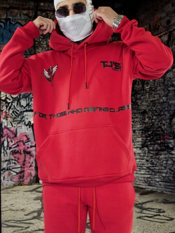 RED HOODIE - Dropshoulder, Oversize - Image 8