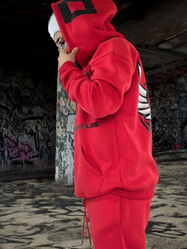 RED HOODIE - Dropshoulder, Oversize - Image 10