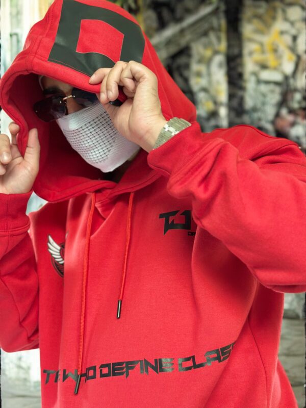 RED HOODIE - Dropshoulder, Oversize - Image 9