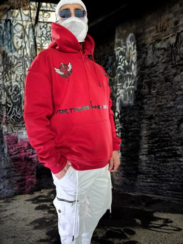 RED HOODIE - Dropshoulder, Oversize - Image 3