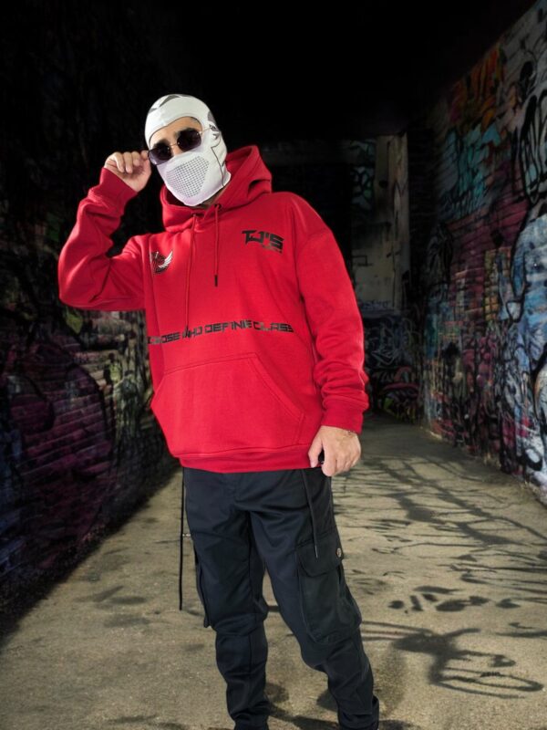 RED HOODIE - Dropshoulder, Oversize - Image 6