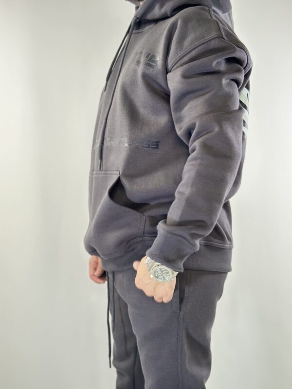 DARK GREY HOODIE - Dropshoulder, Oversize - Image 4