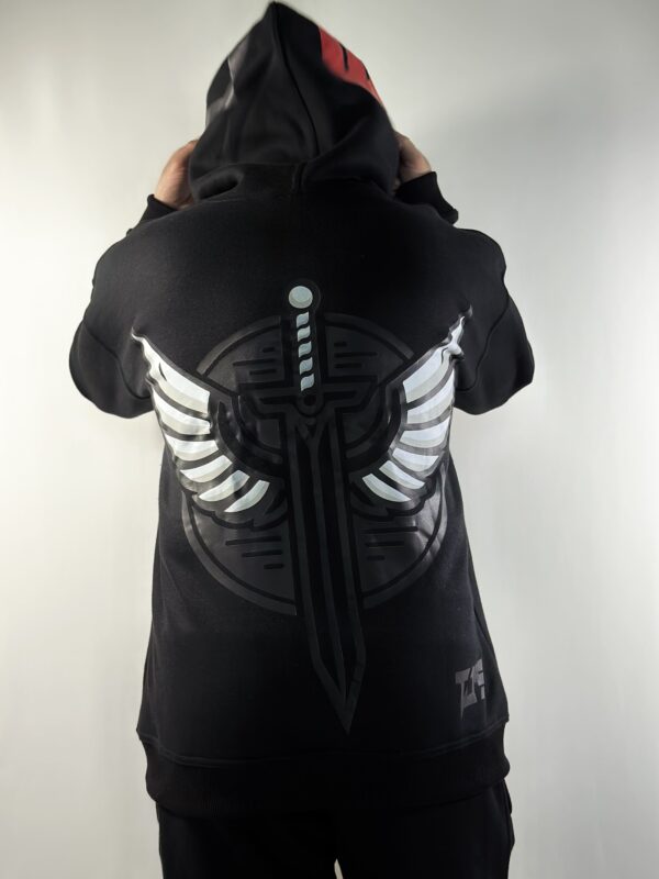 EXCLUSIVE BLACK HOODIE - Dropshoulder, Oversize - Image 4