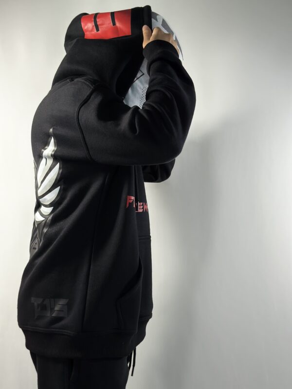 EXCLUSIVE BLACK HOODIE - Dropshoulder, Oversize - Image 9