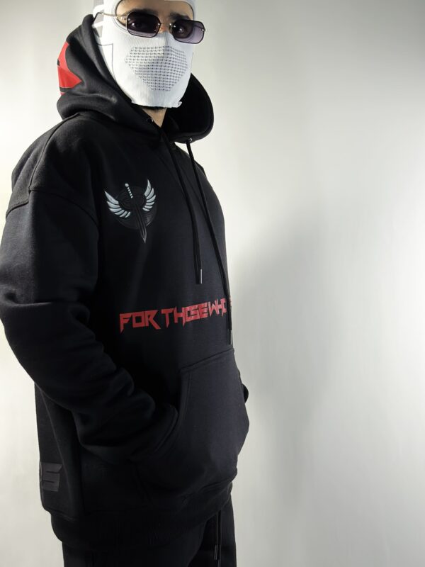 EXCLUSIVE BLACK HOODIE - Dropshoulder, Oversize - Image 6