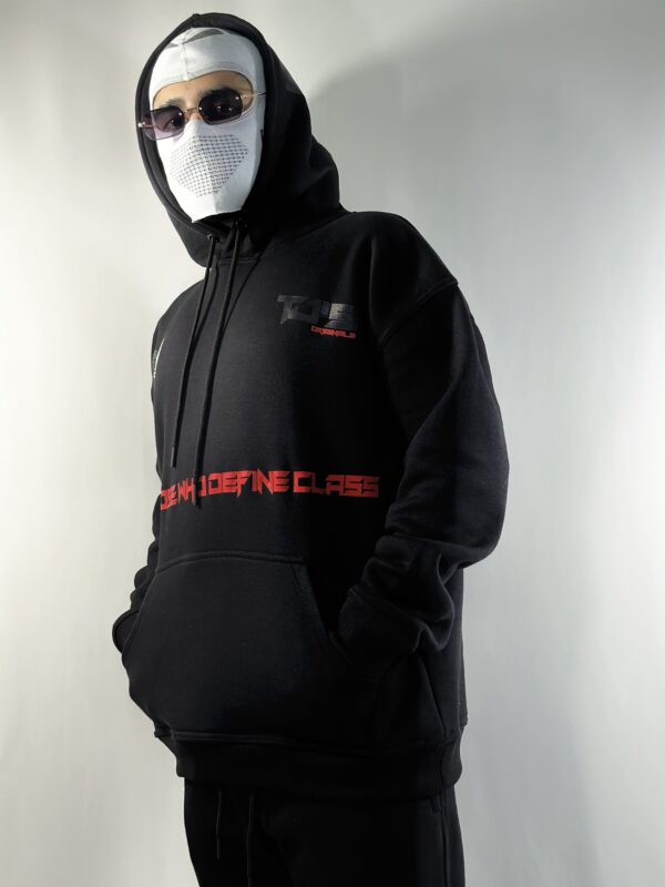 EXCLUSIVE BLACK HOODIE - Dropshoulder, Oversize - Image 7