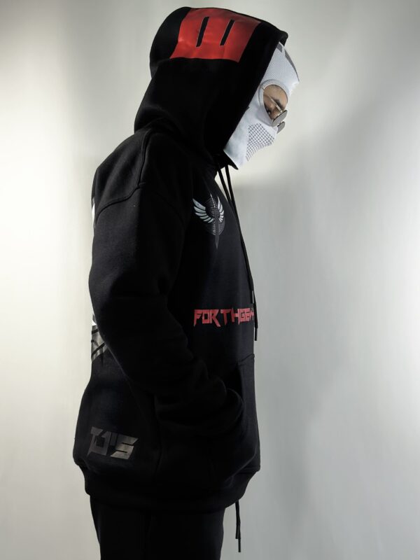 EXCLUSIVE BLACK HOODIE - Dropshoulder, Oversize - Image 8