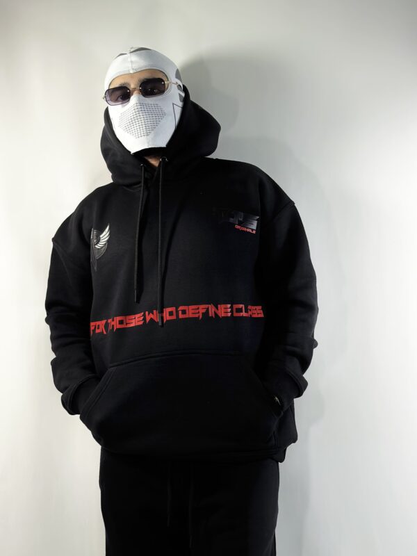 EXCLUSIVE BLACK HOODIE - Dropshoulder, Oversize - Image 3