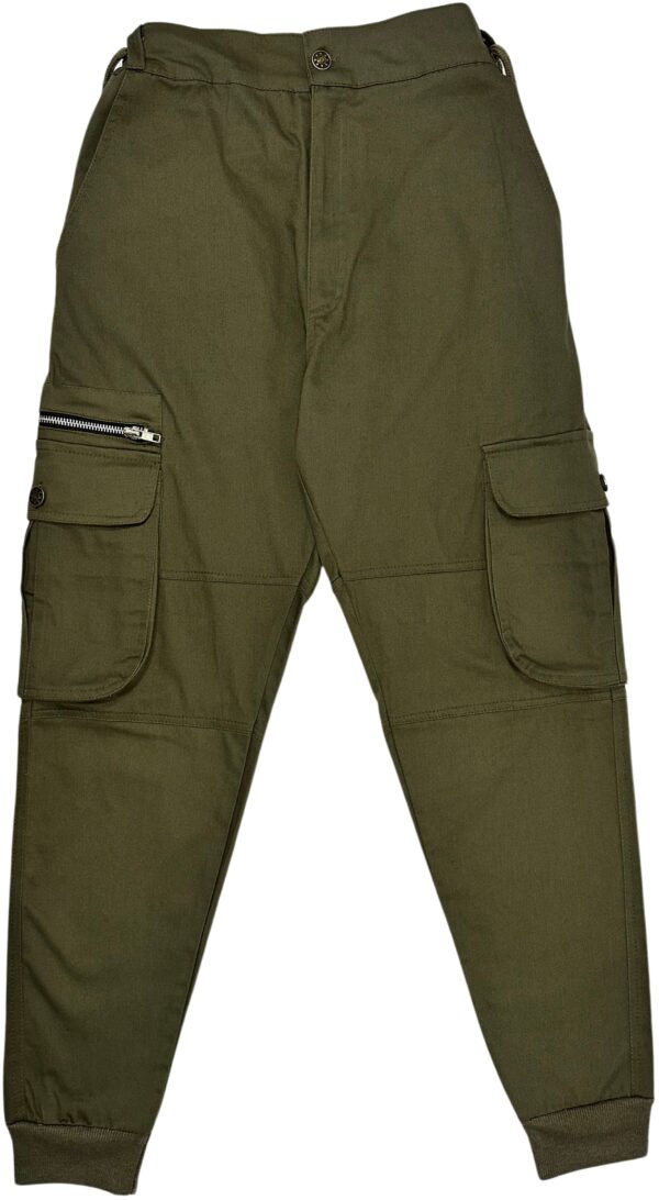 PREMIUM ARMY GREEN CARGO PANTS - Relaxed Fit