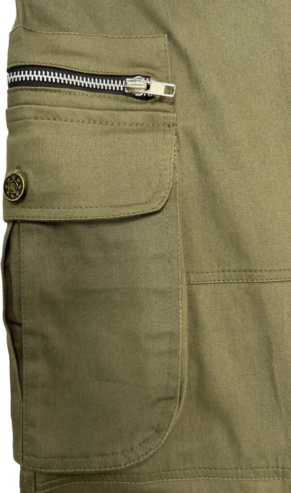 PREMIUM ARMY GREEN CARGO PANTS - Relaxed Fit - Image 4