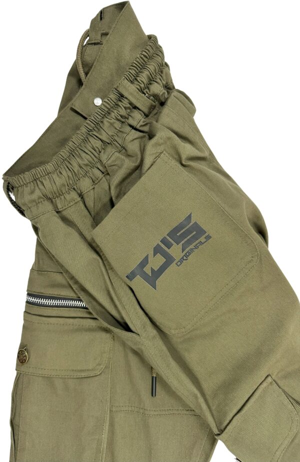 PREMIUM ARMY GREEN CARGO PANTS - Relaxed Fit - Image 7