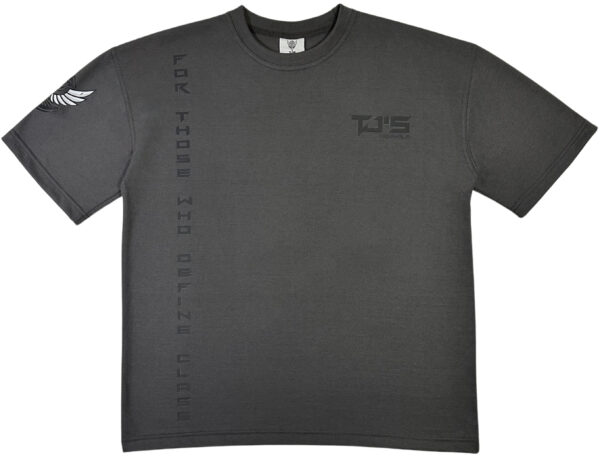 DARK GREY T-SHIRT - Dropshoulder, Oversize - Image 2